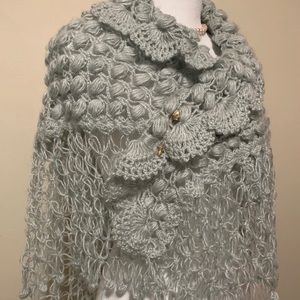 Crocheted shawl/wrap